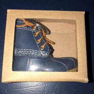 Navy L.L. Bean Boot keychain